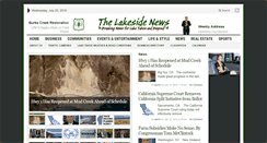 Desktop Screenshot of lakesidenews.net